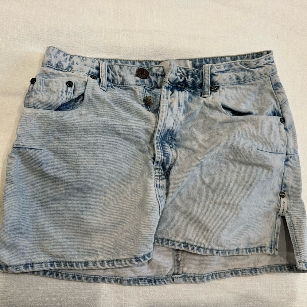 One Teaspoon Jean Skirt